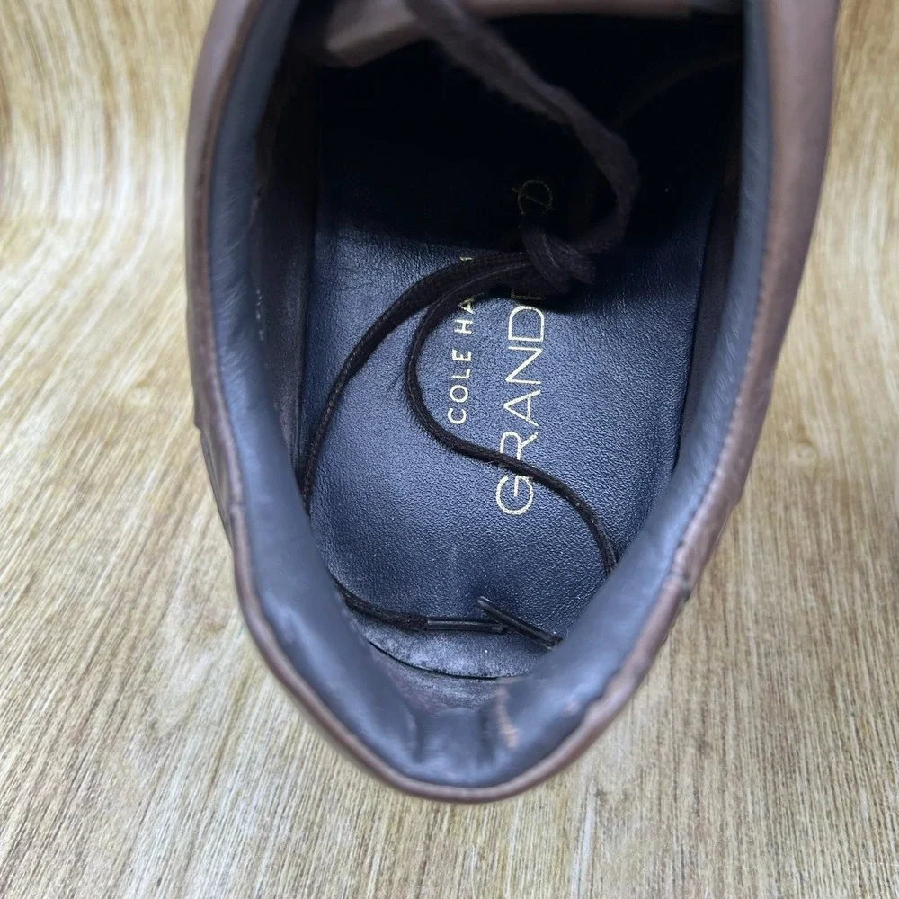 Cole Haan GrandPrø Huarache Men's Size 10 Brown Woven Leather Sneakers C27268‎